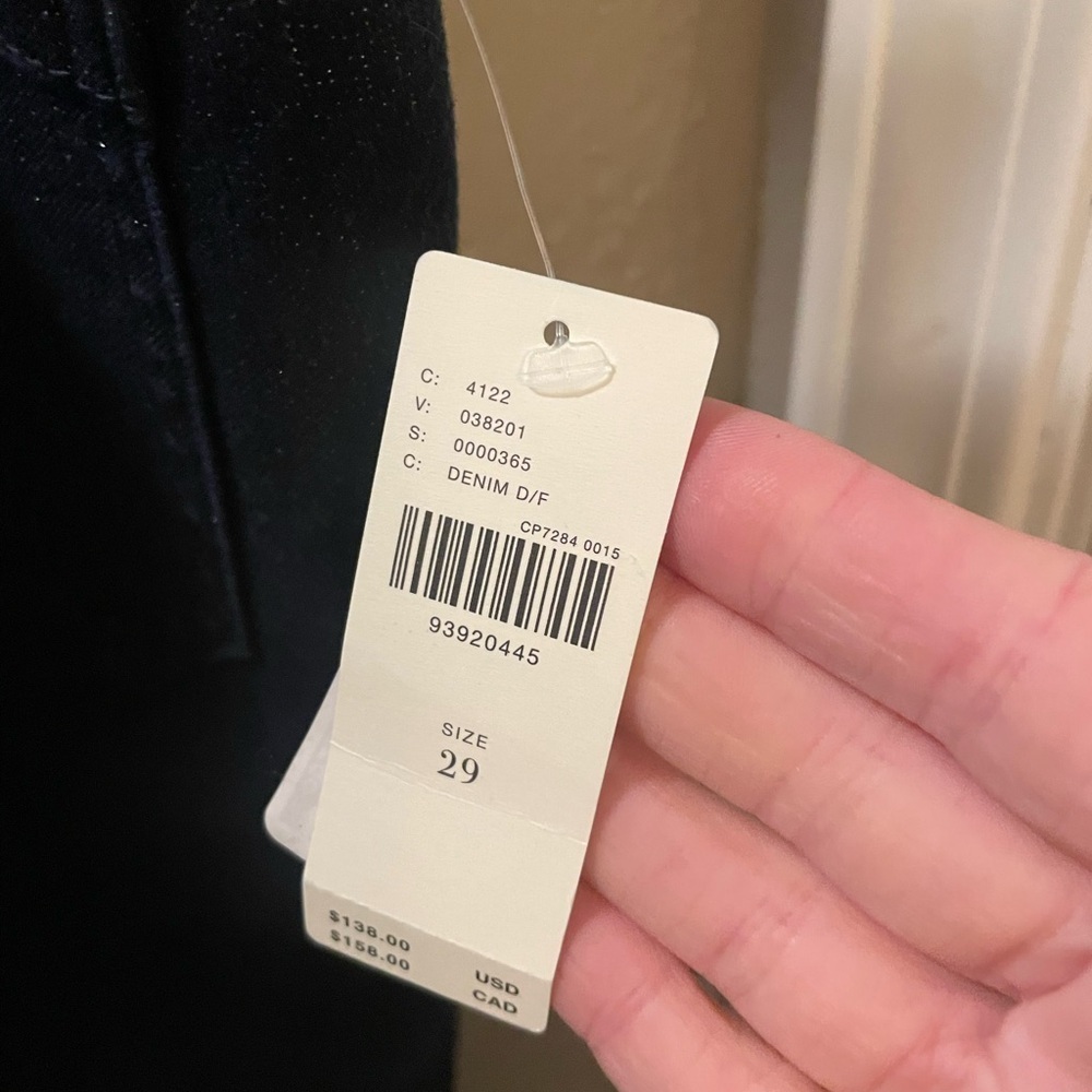 Anthropologie Colette High-Rise Cropped Wide-Leg Jeans: Sparkle Edition Size 29 - Picture 6 of 7
